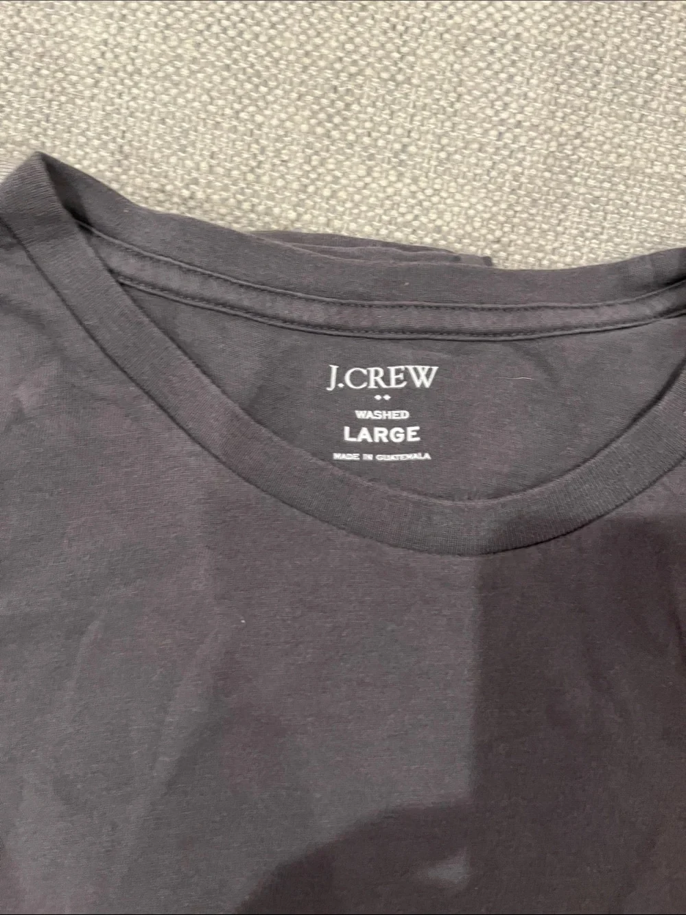 J. Crew Men’s Short-Sleeve Tee Set - Red, Gray, Charcoal Size Large 100% Cotton